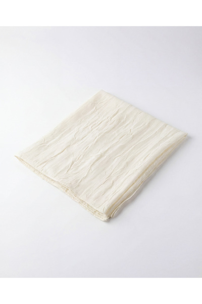 Sible Collection Bambu Kraş Eşarp Kırık Beyaz