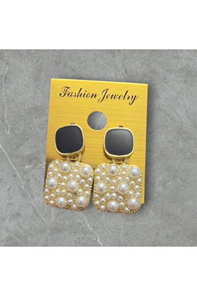 TChic Pearl Beaded Square Earrings