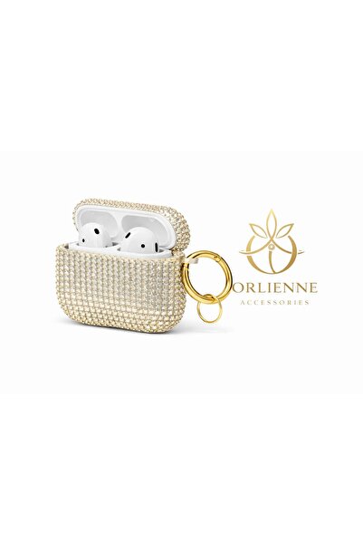 PIXCASE حافظة حماية من الحجر لسماعات Airpods Pro الجيل الثالث - ذهبي