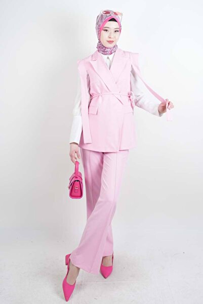 03KIZKULESITEKS بدلة بليزر تيسيتير بتصميم الكتفين طقم فيست بدلة بليزر مكونة م...