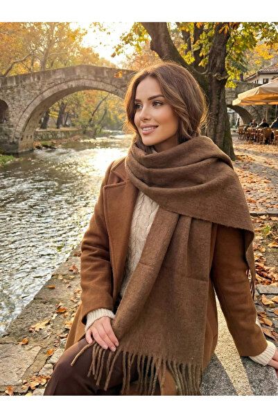 sky Cashmere Soft Touch Wool Flat Scarf