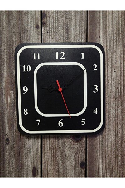 AtaStore DUVAR SAATİ 25 CM EV OFİS İŞYERİ SİYAH BEYAZ RENKLERİ