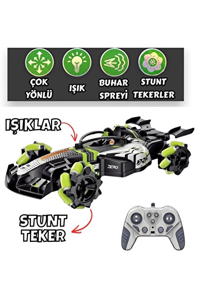 Magicway Işıklı Duman Atan Sarjlı Formula 1 Drift Yarış Arabası 360° Dönen Ya...