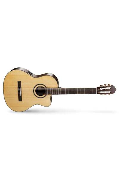 CORT AC160CFNAT Cutaway Elektro Klasik Gitar (Orta Seviye) | Ladin Kapak, Dah...