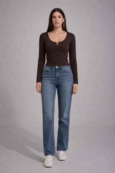 AYHAN Пенирана памучна блуза