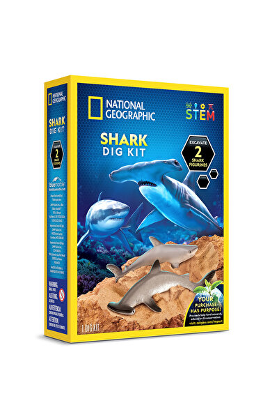 NATIONAL GEOGRAPHIC مجموعة أدوات حفر أسماك القرش المطرقة