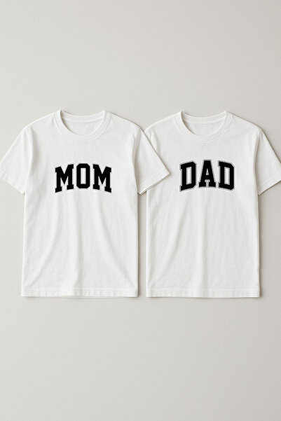 MODA Birthday Dad Mom Printed Mother Father Family T-Shirt Combination