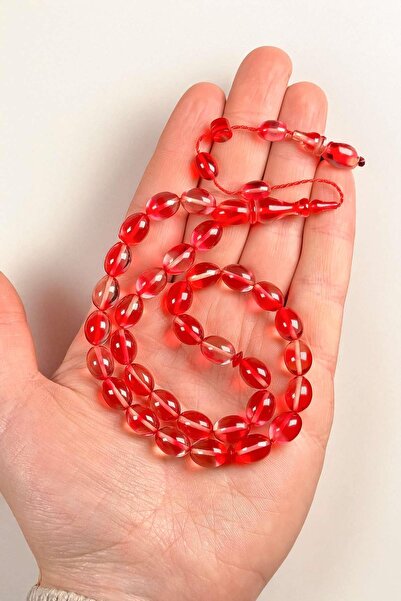 TESBİHKENTİ Master Craftsmanship System Tassel Fire Amber Prayer Beads