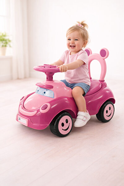 TOHA Müzikli Bingit İlk Arabam 12+ Ay | Ayakla Sür – İtmeli Bebek Arabası
