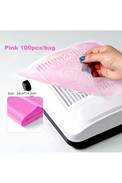 Pink Nails Set de 100 de foi de protecție roz pentru aspirator
