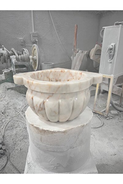 Lotos Afyon sarı köşe kurnası 40x40x25, sarının en güzel tonu ,hamam kurnası ...