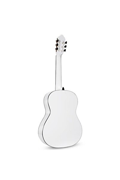 VALENCIA VC104TWT 4/4 Klasik Gitar - Beyaz (Başlangıç Seviyesi) | Tam Boy Gövde, Sap Ayar Çeliği, Ş
