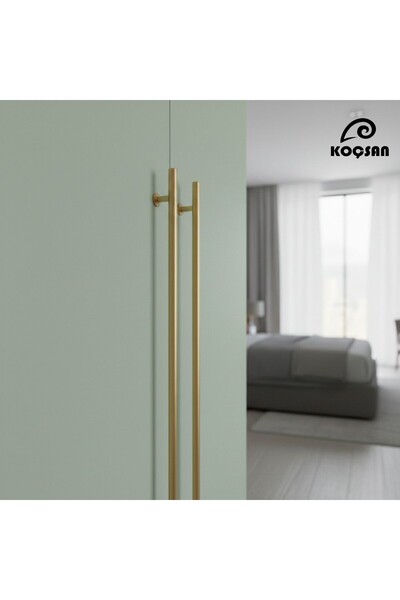KOÇSAN Mâner de lux pentru mobilier de bucătărie, mâner pentru sertar, auriu ...