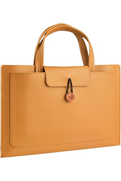 The Bros Leather Laptop Sleeve Case Handbag, Soft PU Leather Laptop Case, Han...