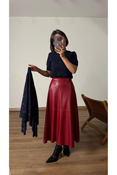 Naz Genç Ayakkabı PULLU TRİKO KAZAK LACİVERT