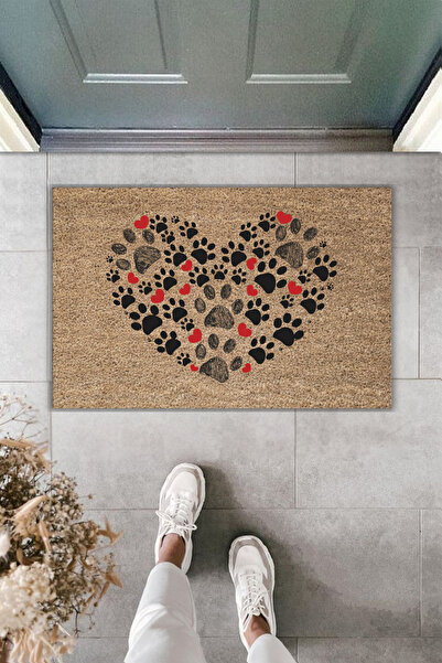 Rugmood سجادة مدخل حديثة بطباعة رقمية - تصميم قلب متعدد الأصابع - سجادة أمام ...