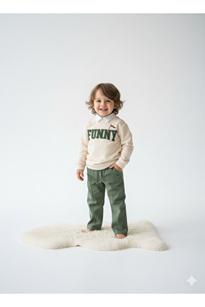 Casual Daily Funny Printed Baby Boy & Kids 3pcs Set