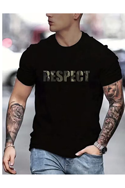 R&M Brotherhood Black Respect Printed Oversize T-Shirt New 2026