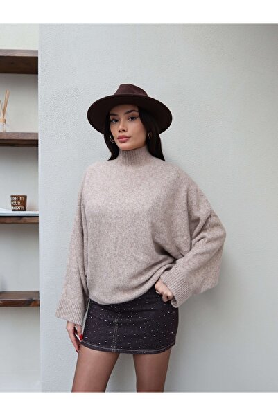 ESRAHELVACI Πουλόβερ με φαρδύ μανίκια Half Fisherman