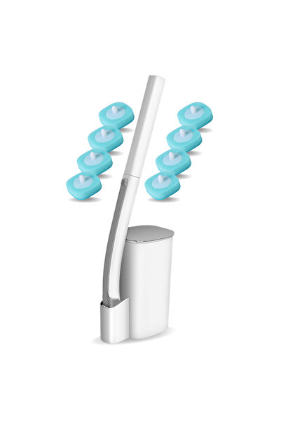 Purpley Toilet brush, Purpley, disposable, premium design, 8 replacement head...