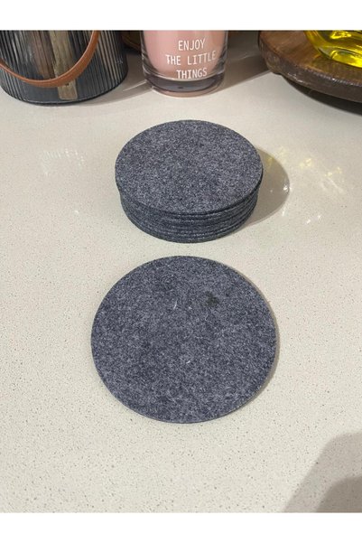 hangök home 12-Piece Cup Felt Coaster Felt Tea Coaster (8cm)
