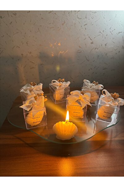 Burcdesigngift Kişiye özel Düğün|Nişan|Söz Hediyelik Mika kutulu İstiridye Mu...