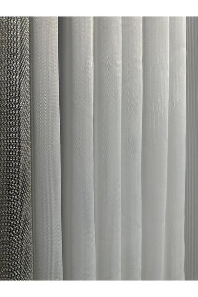 Belvedere New Season Modern Plain Tulle with Tight Pleats - Off-White