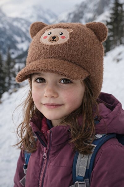 LAGRANZE Little Bear Girl's Winter Beanie
