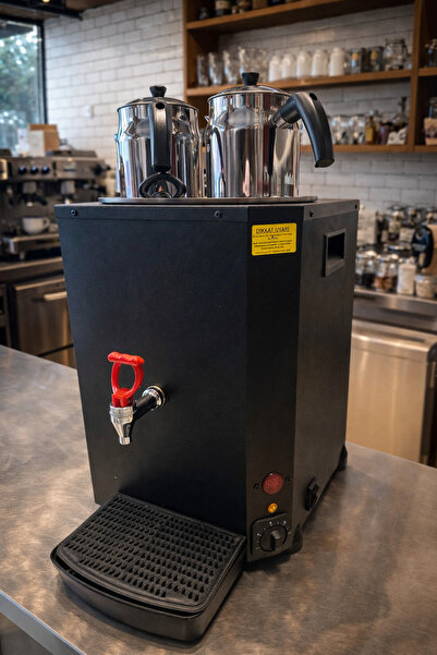 MARATON İki Demlikli İzolasyonlu Termostatlı Su Göstergeli Çay Kazanı Çaydanl...