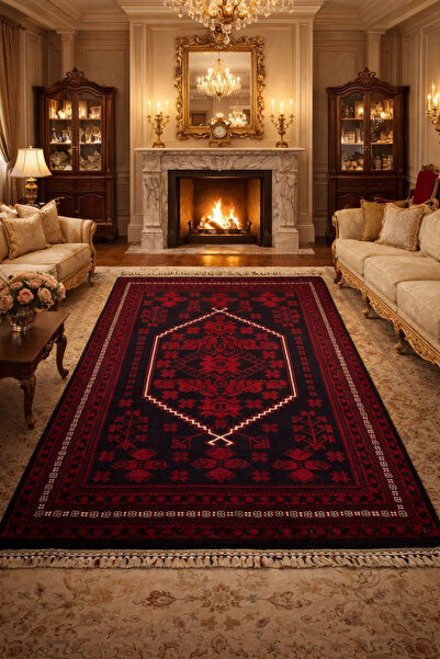 Eko Halı Nostalji 956 Blue Afgan Uşak Halısı