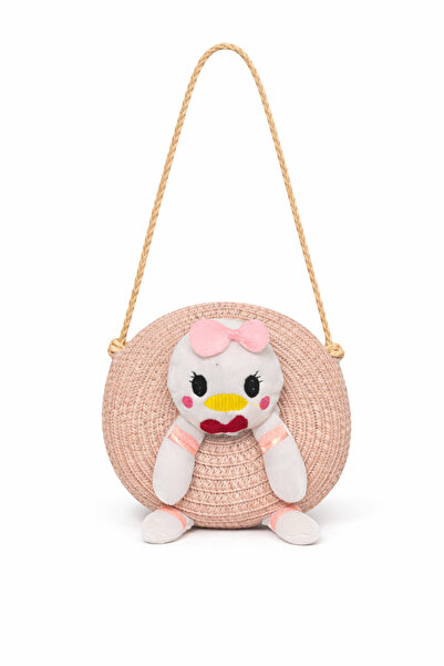Selvira Girl's Straw Shoulder Bag – Mini Bag with Cute Figures and Strap, Dai...