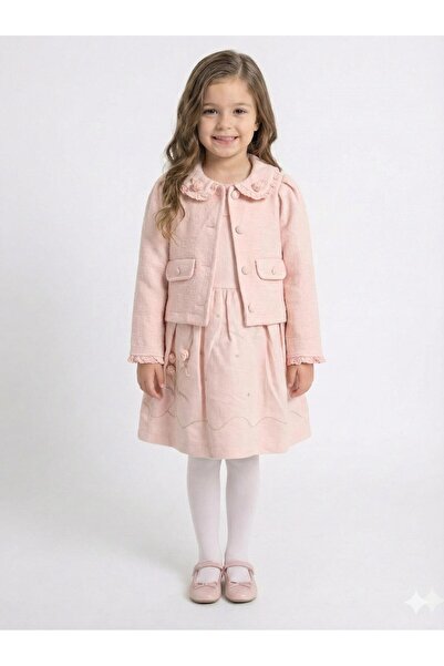 XO Kids فستان بناتي + بوليرو 5-8 سنوات 52143