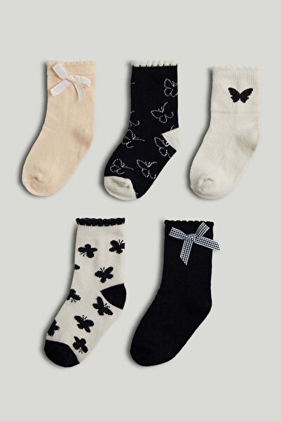 MOTHERCARE عبوة من 5 جوارب على شكل فراشة