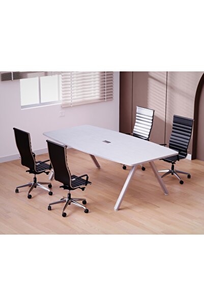 Mahmayi طاولة اجتماعات عصرية بيضاء من إنكونترو C148-24