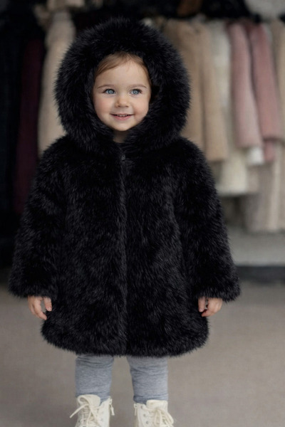 KürkZone Palton de blană pentru copii