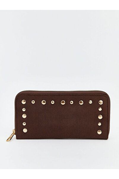 LC Waikiki LCW ACCESSORIES Süet Görünümlü Kadın Cüzdan