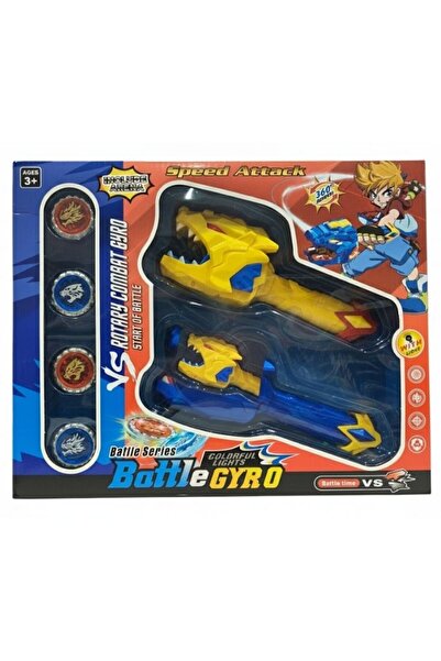 Premium مجموعة ألعاب قتالية سريعة الحركة - بلابل دوارة مزدوجة الإطلاق مع أضوا...