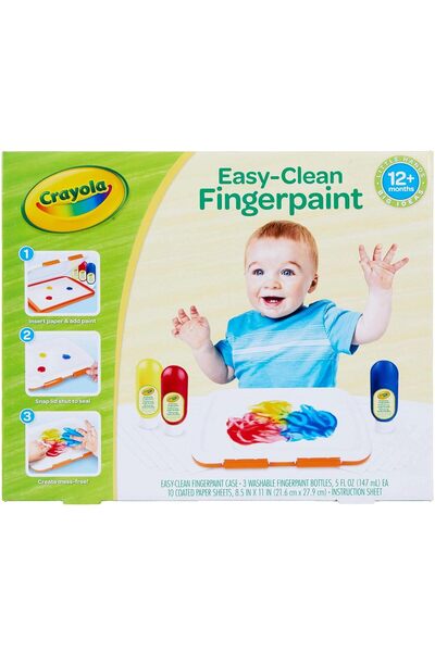 Crayola مجموعة طلاء أصابع قابلة للغسل