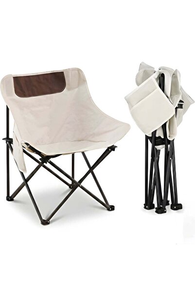Taimi كرسي تخييم قابل للطي، إطار معدني، حقيبة حمل، سهل الحمل للتخييم والشاطئ ...