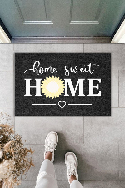 Rugmood سجادة مدخل بطباعة رقمية حديثة - Home Sweet Home Papatya - سجادة مدخل ...