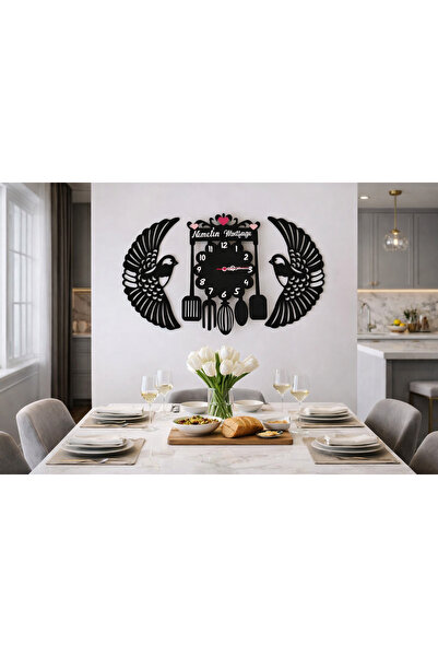 yucisaatleri Mutfak saati ve süsü kişiye özel no43