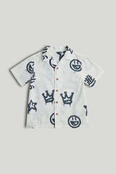 MOTHERCARE White Printed Shirt