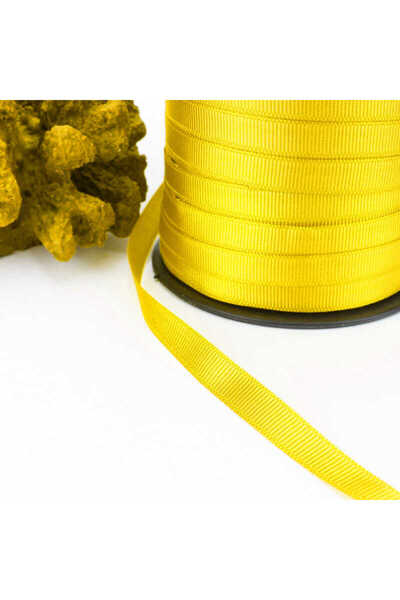 BenimMarifetlerim Yellow Grosgrain Ribbon 2 cm 10 Meters