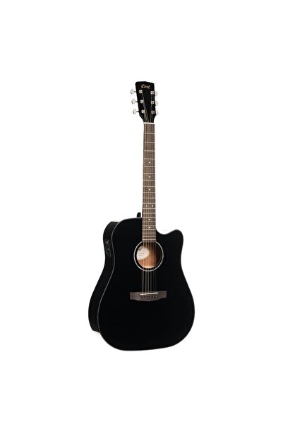 CORT ELEKTRO AKUSTİK GİTAR, CUTAWAY, SİYAH, MASİF LADİN