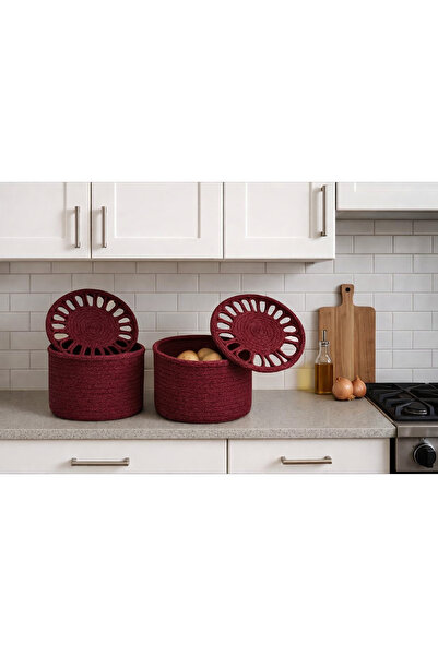 Home Hasır Saklama Sepeti, Patates, Soğanlık, Düzenleyici