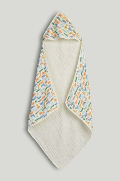 MOTHERCARE Muslin Cuddle 'n' Dry Hooded Towel