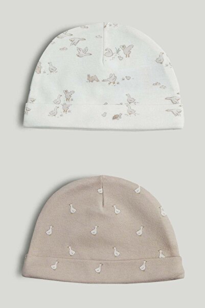 MOTHERCARE 2 Pack My First Cotton Baby Hats