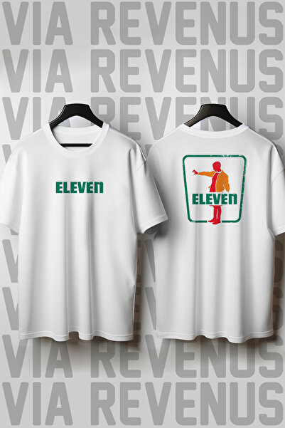 Vordevia Stranger Things Eleven Printed Crew Neck Wide Fit Unisex Tshirt