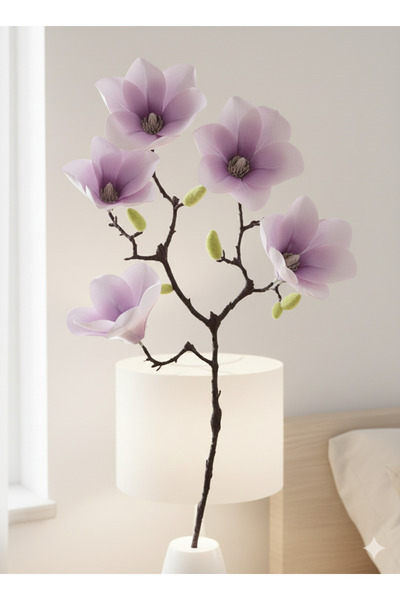 BUKET X 5 Kafalı Tek Dal Lila Manolya