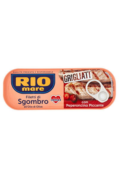 RIO MARE Filetti di Sgombro Olio di Oliva con Peperoncino Piccante 120g